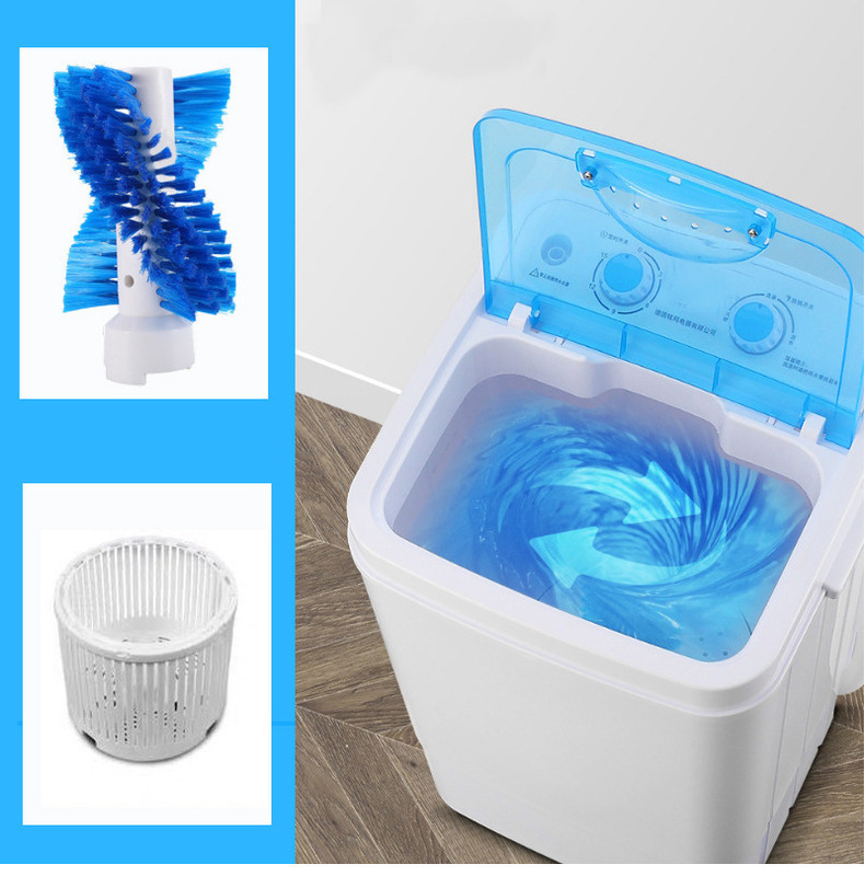 7.5KG单桶洗衣机小型半自动洗脱两用洗鞋代发washing沥水篮洗衣机|undefined