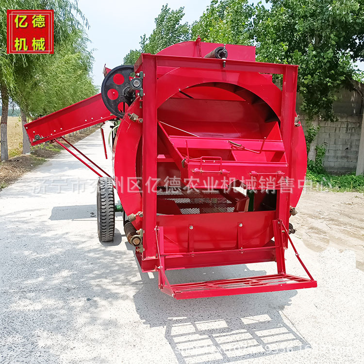 大型拖拉机牵引摘果机自动上料装车摘果机干湿两用秧果分离机批发