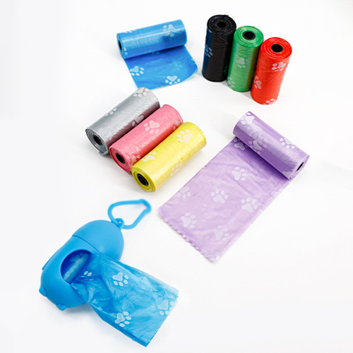 Dog garbage bag printed bone pet garbage bag disposable dog poop bag dog litter box pet cleaning