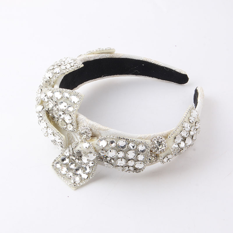 Luxurious Lady Bow Knot Rhinestone Hair Band display picture 2