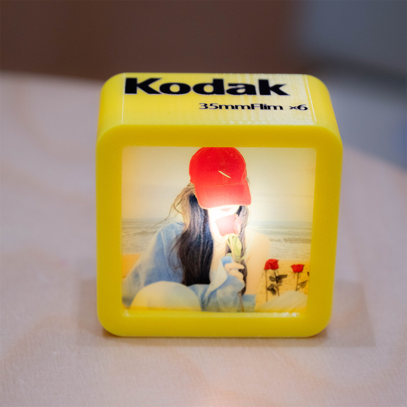 135 film reversal film, 5x5cm film holder, film viewer, decorative piece, ambient night light, personalized gift