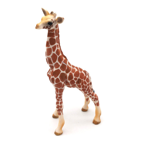 New Simulation Giraffe Model PVC Solid Wild Animal Decorative Ornament Children's Early Education Animal Toy