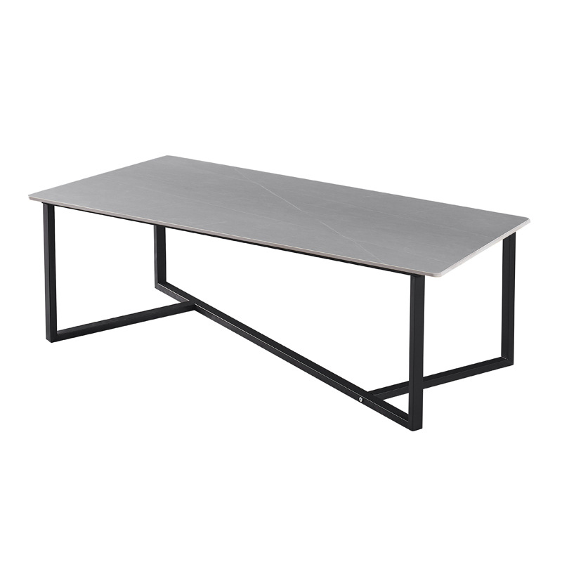 Mesa de té italiana de lujo ligero pequeño tipo de casa simple sala de estar moderna mesa de té creativa mesa de comedor mesa de té geométrica