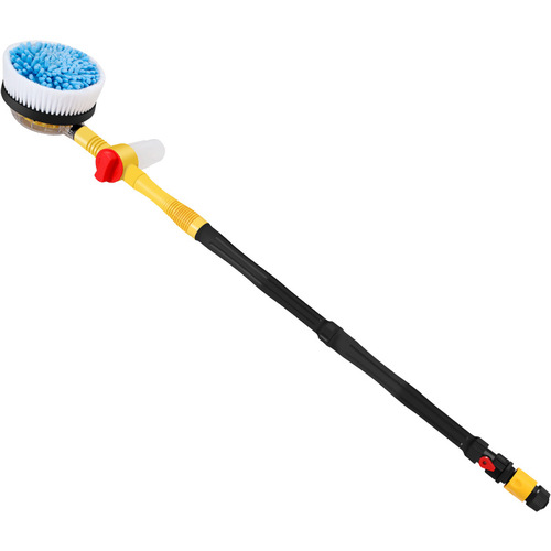 Car wash water brush chenille automatic rotating car wash mop household portable car wipe long handle telescopic car wash brush