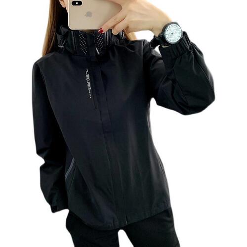 Women's Spring and Autumn Season Han Style Single Layer Thin Outdoor Windproof and Waterproof Couple Casual Jacket Hiking Clothes