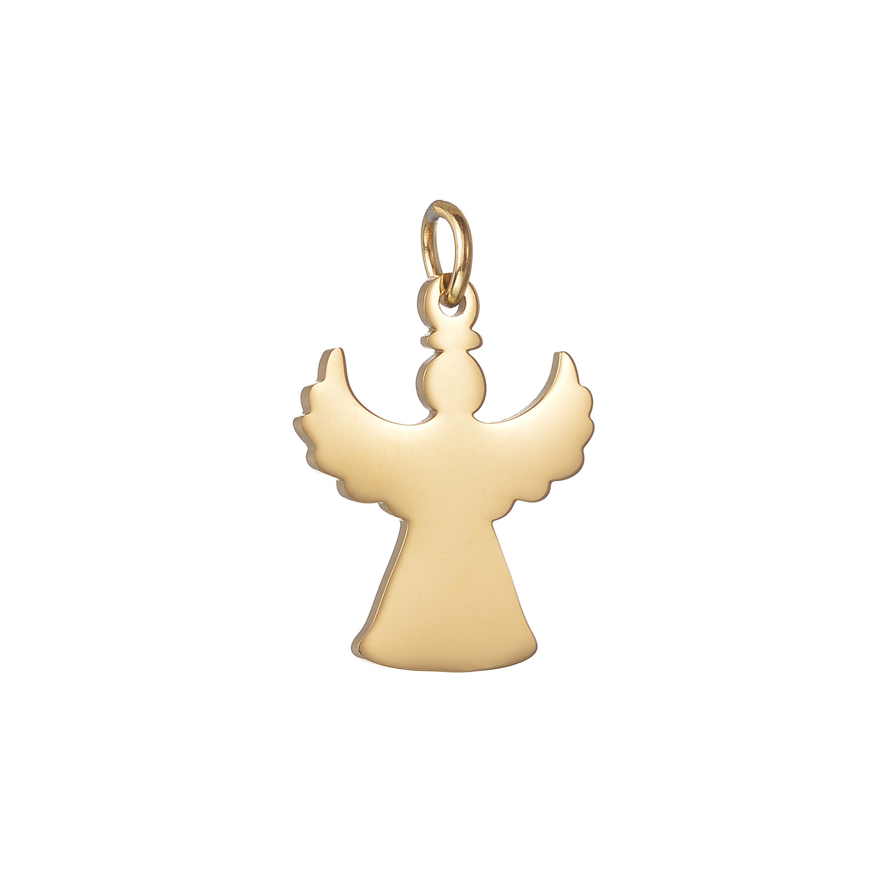 201 Stainless Steel Material 1 Piece 201 Stainless Steel Angel Pendant