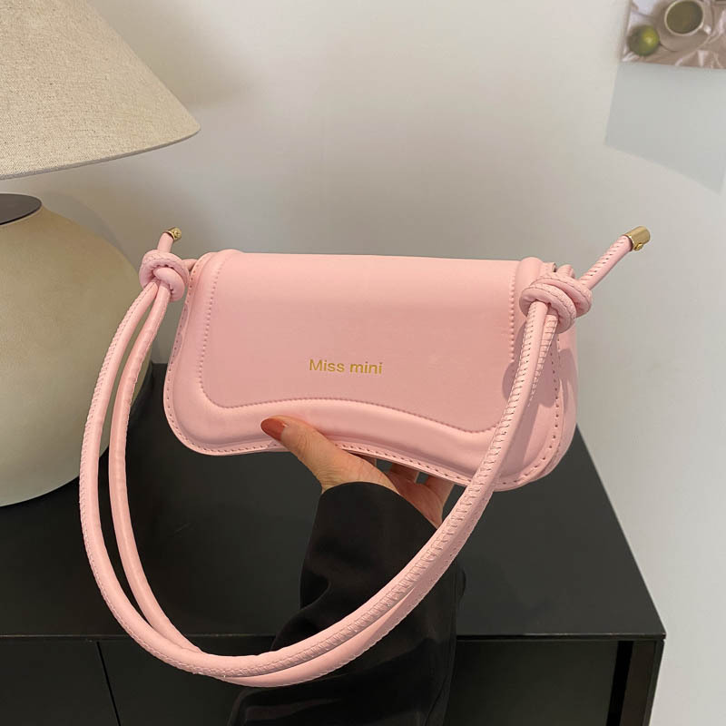 Textura bolso de axila portátil 2024 primavera nueva moda bolso de mensajero francés color sólido bolso cuadrado pequeño retro de un solo hombro