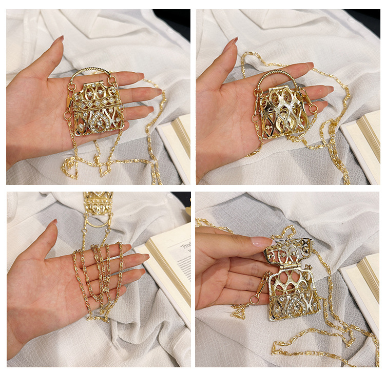 Mini Decorative Simple 2023 Spring/Summer New Fashion Banquet One Shoulder Chain Bag_voghion.com