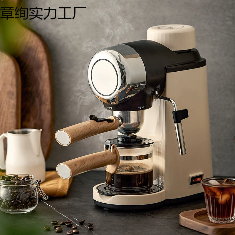 Кофеварка для домашнего использования небольшая итальянская полуавтоматическая офисная машина все в одном американская рука шлифовальный и вареный кофеварка