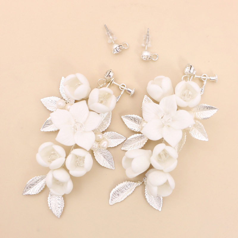 Title 3, Temperament Simple White Ceramic Flower Bridal ...