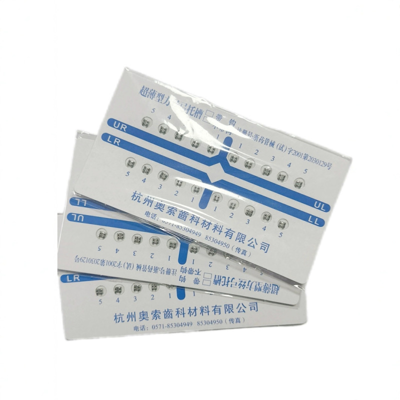 Dental Brackets Dental Orthodontic Correction Brackets Ossor with Hook Without Hook Ultra-Thin Square Wire Arch Brackets