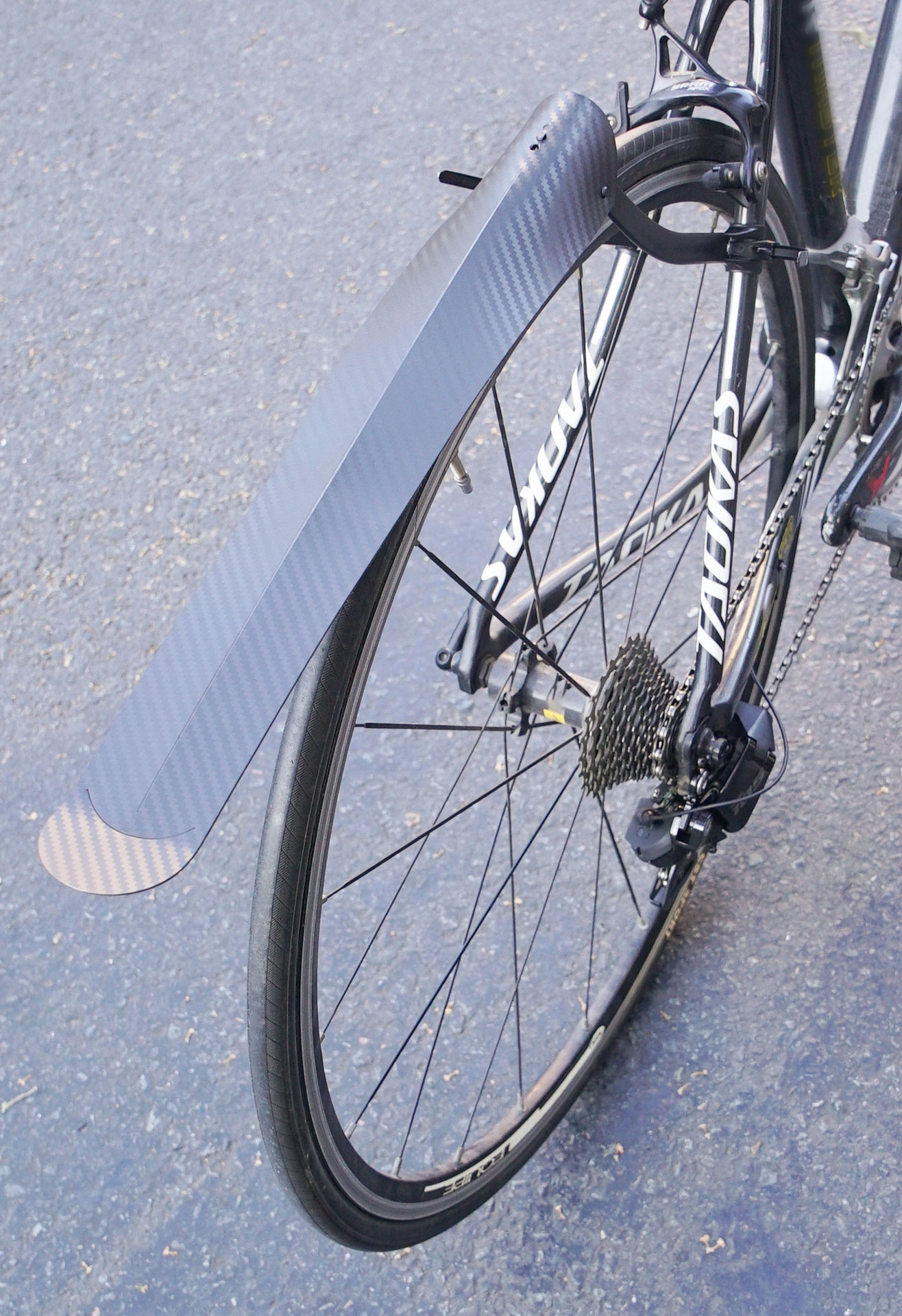 Sukou Fender Road Bicycle Front/Rear Seat Post Rain Shield Bicycle Cycling Accessories Equipment Carbon Fiber Pattern