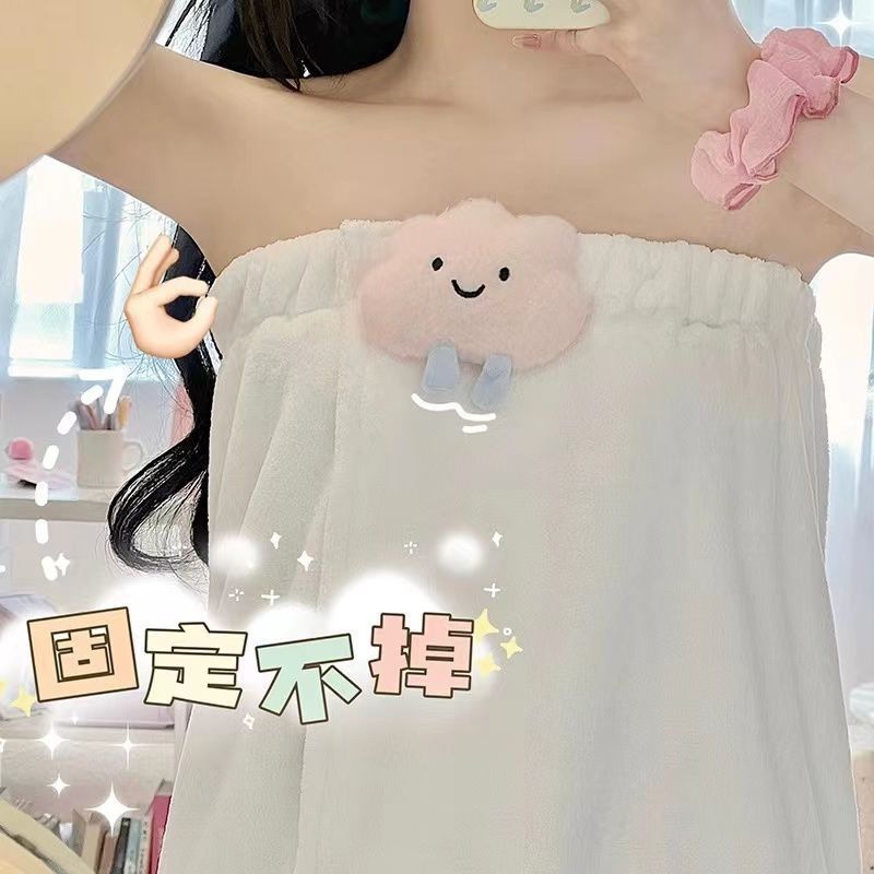 성인 물 흡수 신속 건조 긴 목욕 스커트 헤어 건조 23 피스 세트 자오 지우 (ZHAO ZHIWU)