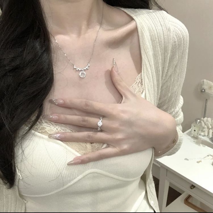 星星点灯项链女ins小众设计轻奢高级学生百搭简约锁骨链|undefined