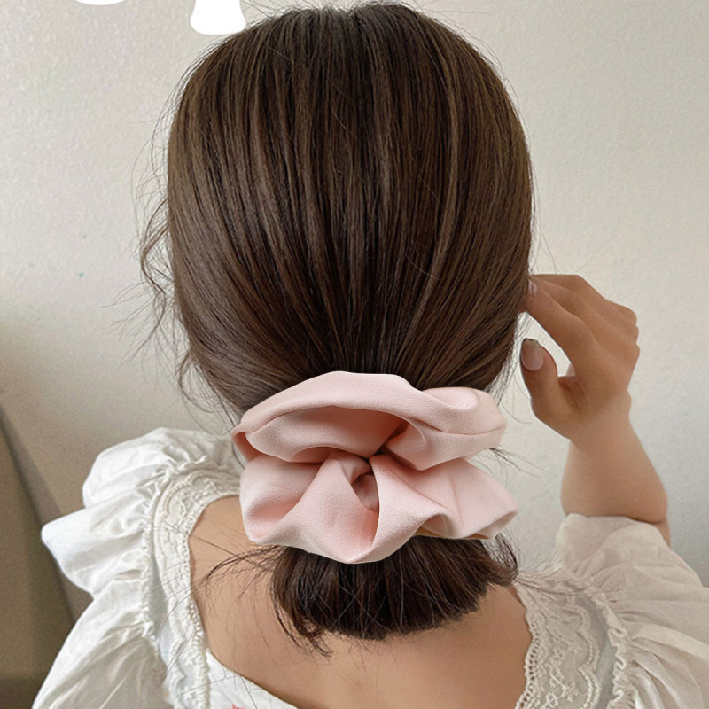 国境を越えた新しい特大ヘアゴム、ハイエンドのピンクの女性のポニーテール高弾性ヘアゴムヘアアクセサリー卸売|undefined