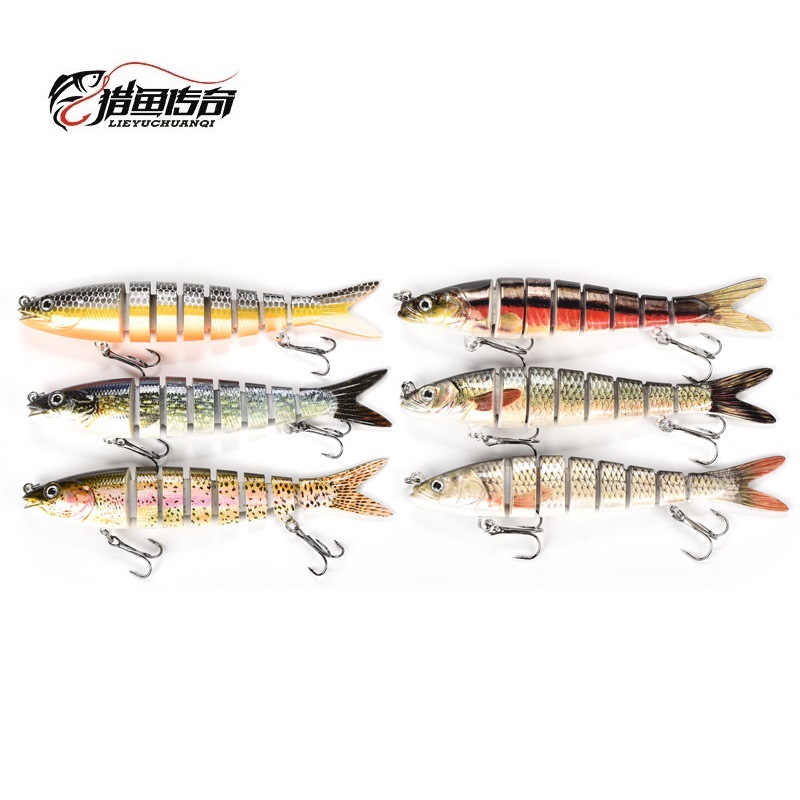 Directo de fábrica de múltiples secciones Luya cebo 8-Sección pescado agua dulce mar pesca cebo duro cebo Luya cebo tiro largo Venta caliente 13,5 cm