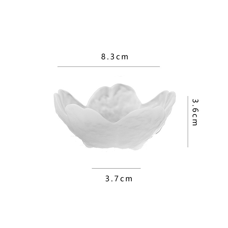 和風家庭用ピンク桜模様ガラス小皿、創作小皿、酢皿、鍋用調味料皿、つけ皿|undefined