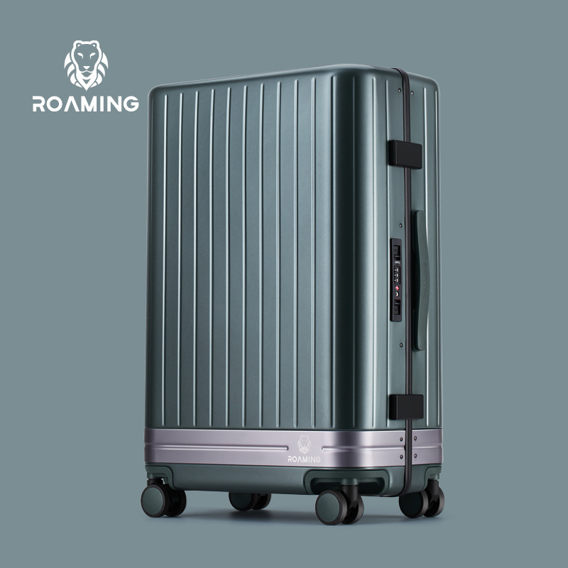 Roaming Roaming Ap01 Gilt Suitcase Aluminum Frame Travel Boarding Bag Trolley Case 20 Inches 24 Men and Women