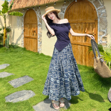 DM68130�����ǿ羳��óŮװ����б���߰��T������+ӡ������ȹ