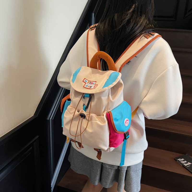 新款超轻ins风双肩包多功能潮流学生背包休闲旅游通勤百搭双肩包|undefined