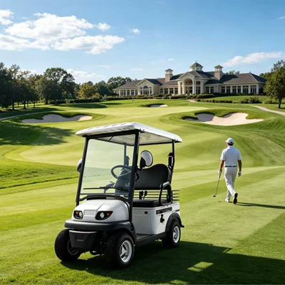Elektrikli qolf avtomobilləri sightseeing, two-seater electric golf cart, transportation