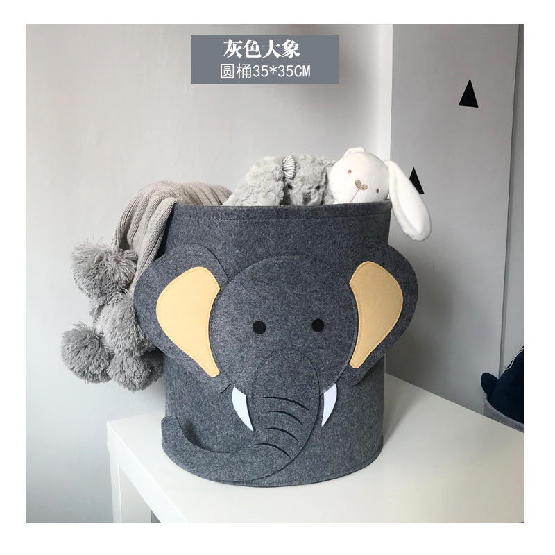 Storage system, cartoon capacious storage basket
