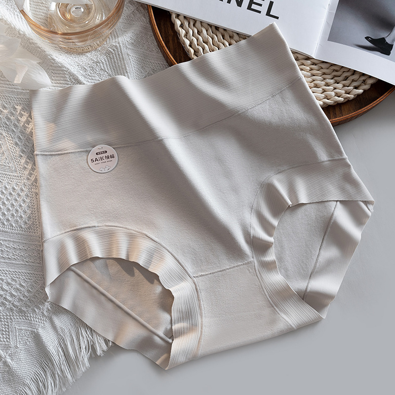 5A de grado Xinjiang algodón de cintura alta calzoncillos de algodón para damas, abdomen cerrado, caderas sin marcas, entrepierna antibacteriana transfronteriana