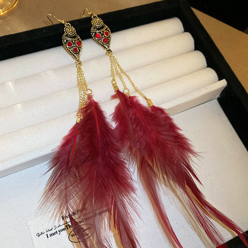 Ethnic earrings, boho style, high-end, ethnic style