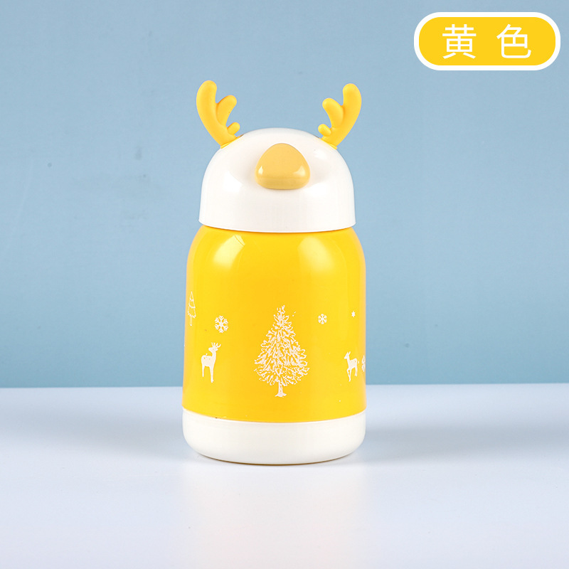 Navidad linglu taza Linda asta doble capa de vidrio actividad de apertura pequeño regalo taza imprimible