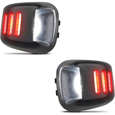 License plate lamp Lamp Black Led License Plate