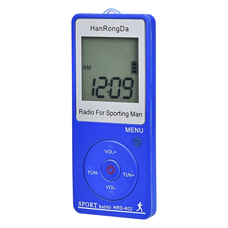 Mini FM AM FM средние волны спортивный шагомер встроенный литиевый аккумулятор Перезаряжаемый приемник для радиоконференций