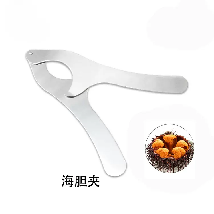 厂家直供不锈钢海胆剪破壳器海胆开壳器弧形剪刀省力快速厨房小工
