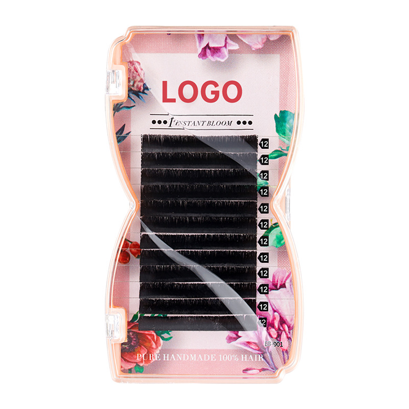 Fábrica al por mayor transfronteriza, pestañas falsas de 0.03 un segundo flores, pestañas dobladas, injerto suave, tienda de pestañas