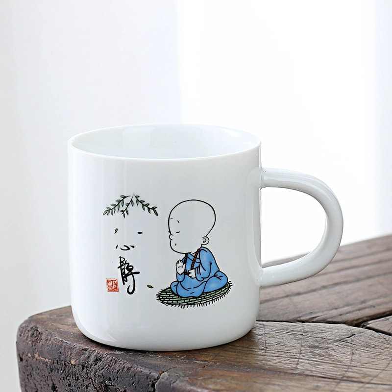 1VPK белая porcelain чашка чая керамическая для мастера чая, подождав, чтобы использовать резинку против ожогов, 6 установленных бокалов