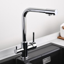 全铜厨房七字三合一净水龙头直饮三用水龙头多功能洗菜盆净水龙头
