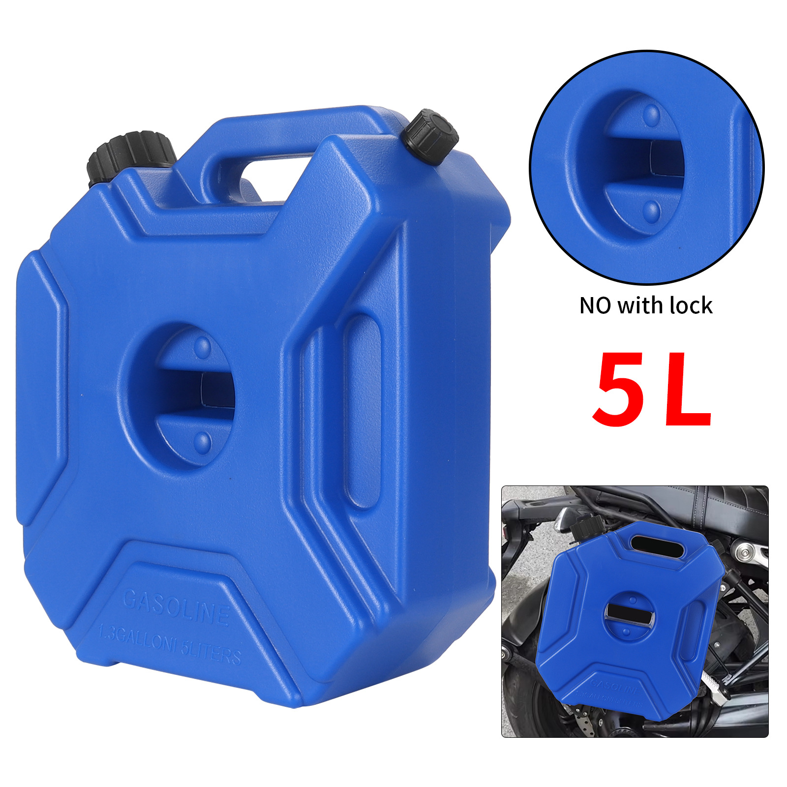 High-Quality Emergency Portable Oil Drum, Explosion-Proof and Anti-Static Gasoline Drum, Spare Fuel Tank for Cars, Motorcycles, and Outboard Motors