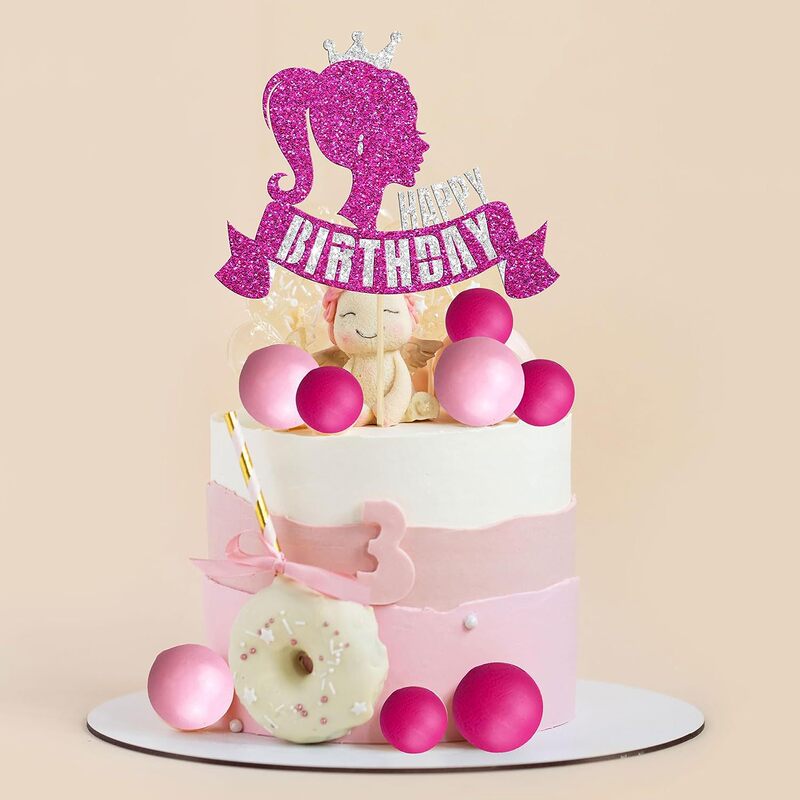 Barbie cake fork party decoration girl Party suit cake dessert table girl birthday party decoration