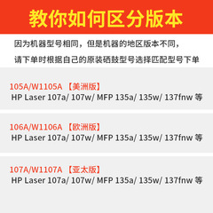 Compatible with HP W1105A Toner, 135A, 137fnw, 107A, 107w, HP105A, W1106A, W1107A