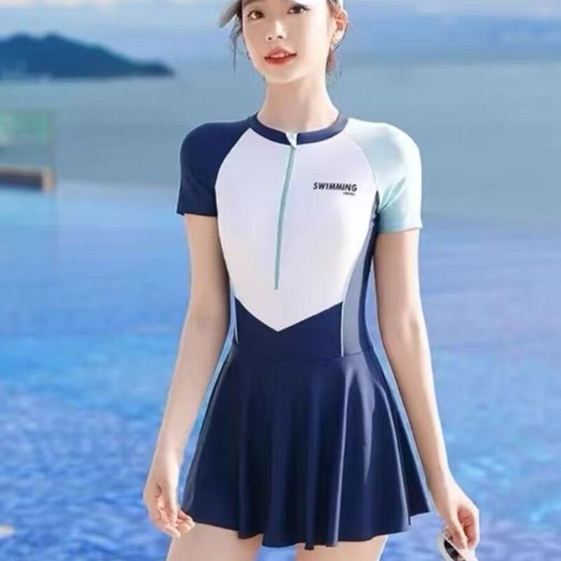 Women's Conservative One-Piece Swimsuit for Hot Springs, 2026 New Summer Model, Professional Tummy-Concealing Slimming Plus-Size Swimwear Women's Conservative One-Piece Swimsuit for Hot Springs, 2026 New Summer Model, Professional Tummy-Concealing Slimming Plus-Size Swimwear