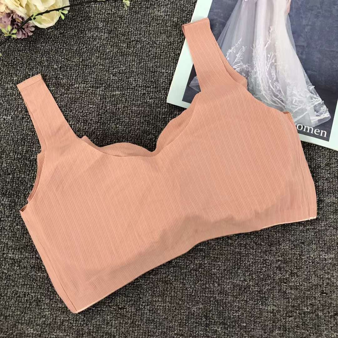 Nuevo chaleco sin costuras de alta elasticidad de alta calidad de dama sin anillo de acero bra de yoga ropa interior deportiva mujer al por mayor