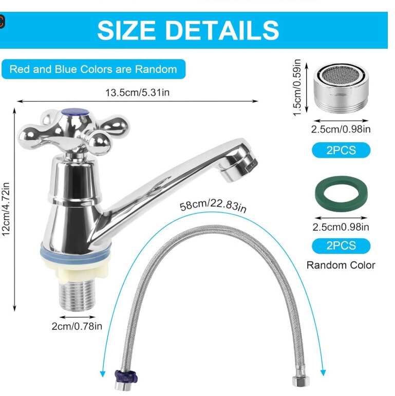 Morning Dew sanitary ware iron body copper body 96 basin faucet single cooling column basin 4 points faucet foreign trade products