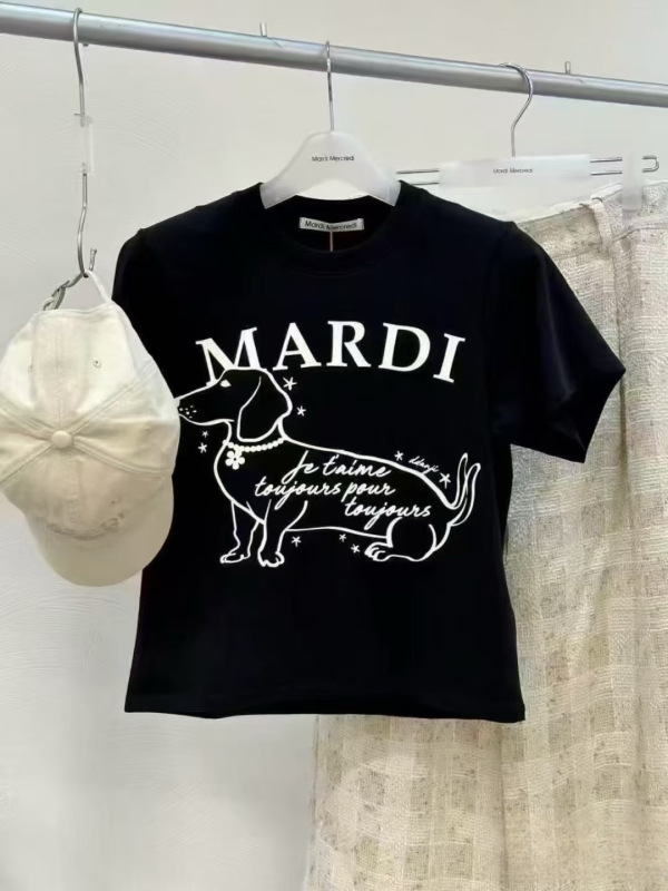 韓国マルディトレンディな半袖フラワープリントゴールドハイシルバー夏ラウンドネック純綿ルーズTシャツトップトレンディ|undefined