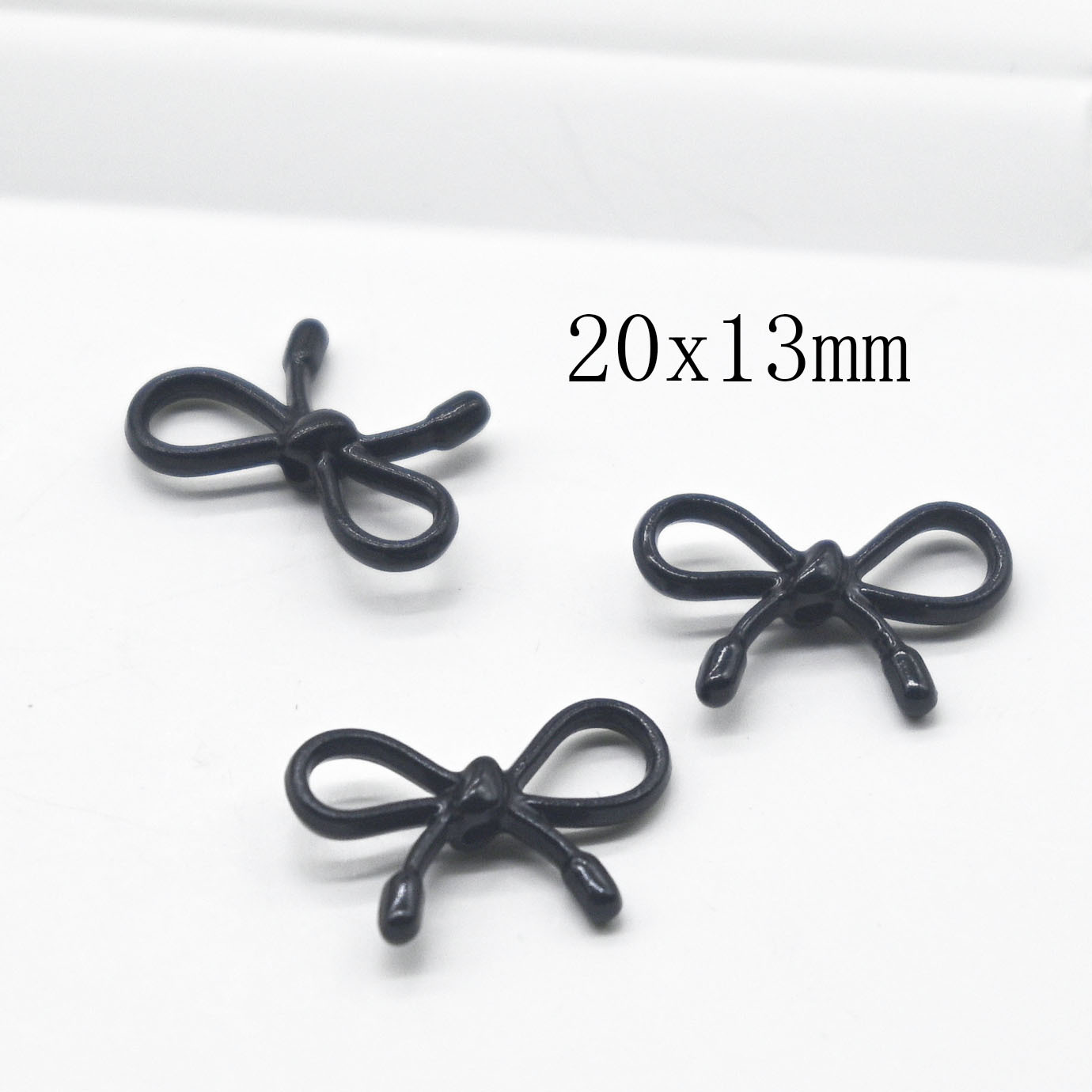 New Cute Ins-Style Alloy Hollow-Out String Bowknot Spacer Beads DIY Jewelry Accessories Bracelet and Bag Charm Materials