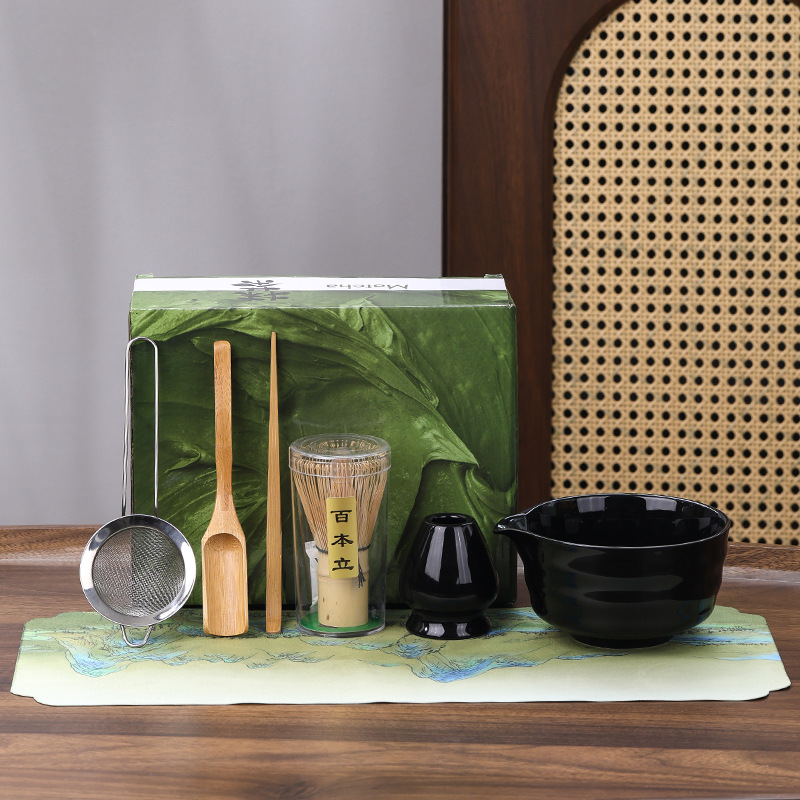 색상 상자에 검정색 7개 세트