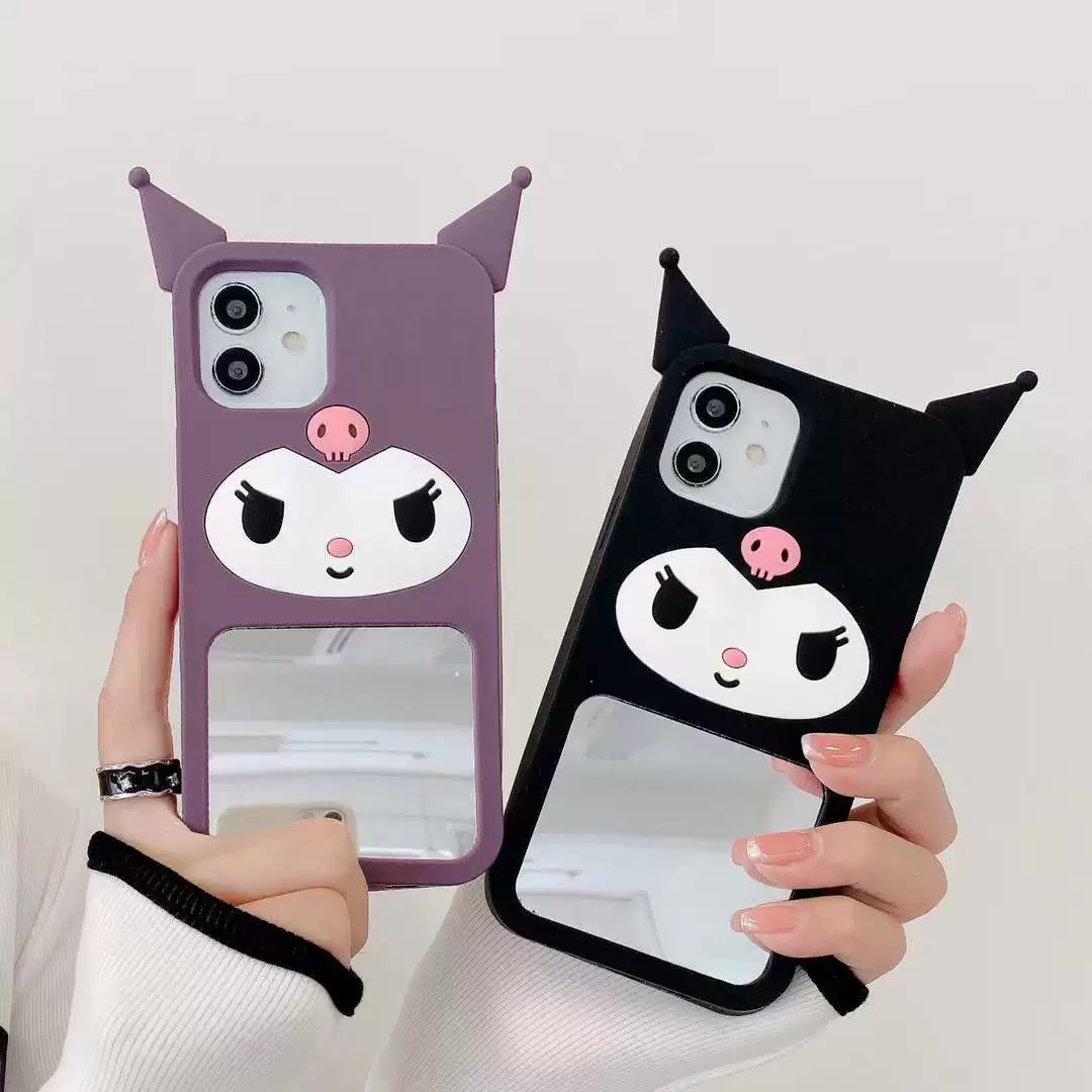Чехол с зеркалом Tengyi Cloud Mirror для iPhone 6-14 Pro Max — пастельный рисунок облаков с зеркальным окном в форме облака