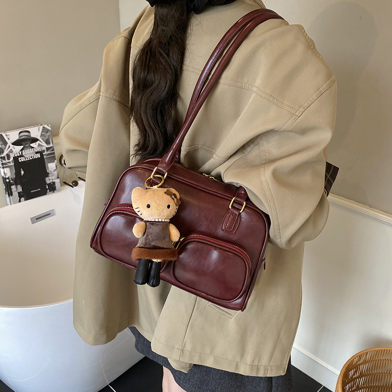 Bolsa de almohada de viaje de alta calidad, bolsa de hombro de gran capacidad, otoño y invierno 2025, nuevo bolso coreano de alta calidad.