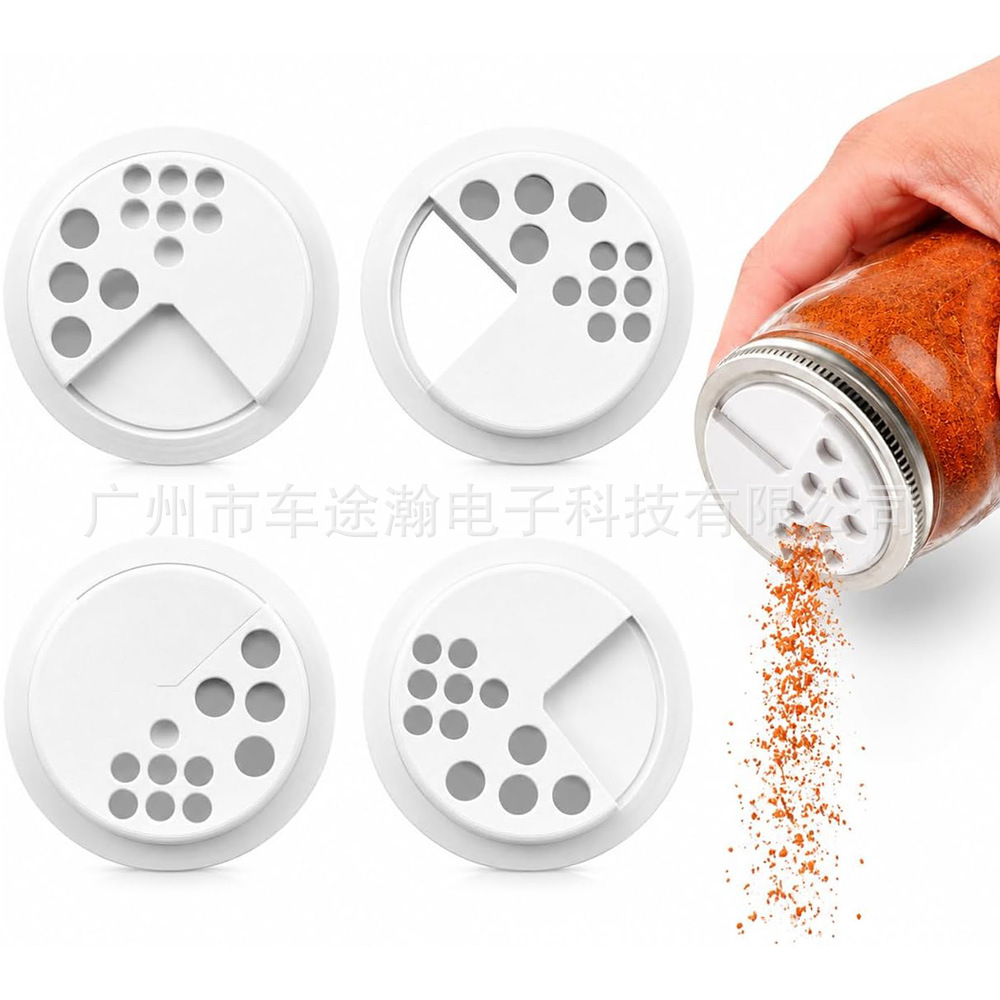 Compatible with standard mouth Mason jars, adjustable shaker lids