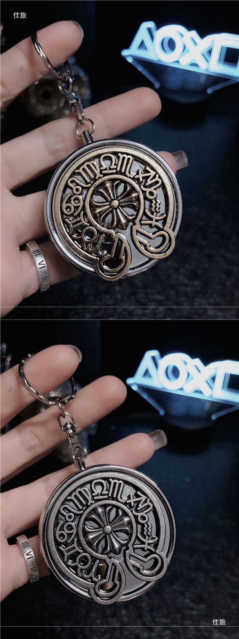 Mini Stainless Steel Personalized Small Ashtray Car Portable Convenient Metal Trendy Brand Small Pill Box Ashtray