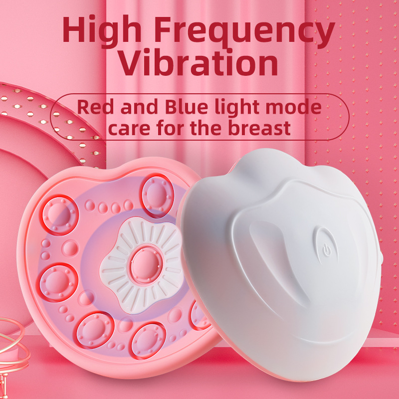 Red & Blue Light Heating Vibration Breast Firming Massager