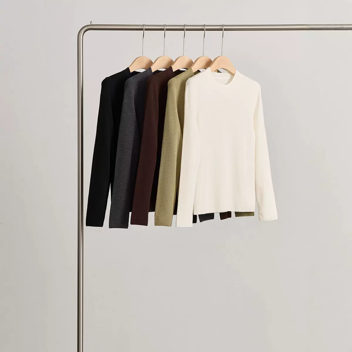 绵羊毛针织衫女保暖纯色内搭气质羊毛衫优雅时尚通勤新品毛衣批发